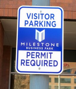 Informational Signs 5b7da26edb9cb custom parking outdoor metal traffic sign safety wayfinding 256x300